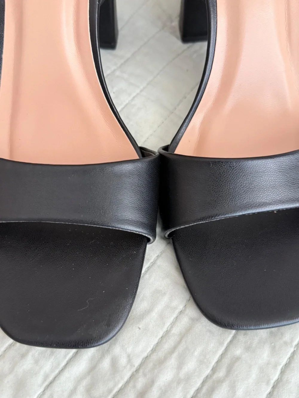 NWT A New Day Haley Block Heel Sandals Black Women's Size 8